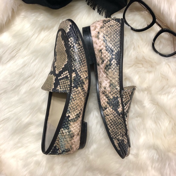 Sam Edelman | Shoes | Sam Edelman Snake Print Leather Loafers | Poshmark